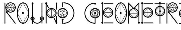 Round Geometric font preview